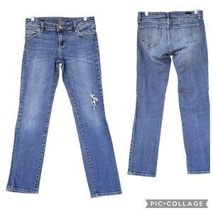Kut From The Kloth Blue Jeans Women’s Size 6 Mid Rise Distressed Light Wash